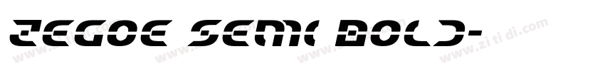 Zegoe Semi Bold字体转换
